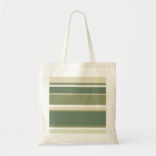 Bolso De Tela Rayas verdes de oliva