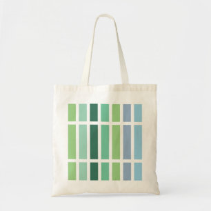 Bolso De Tela Rayas verdes y azules