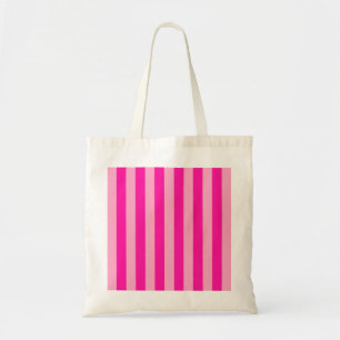 Bolso De Tela Rayas verticales rosadas calientes