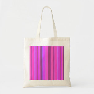Bolso De Tela Rayas verticales rosas