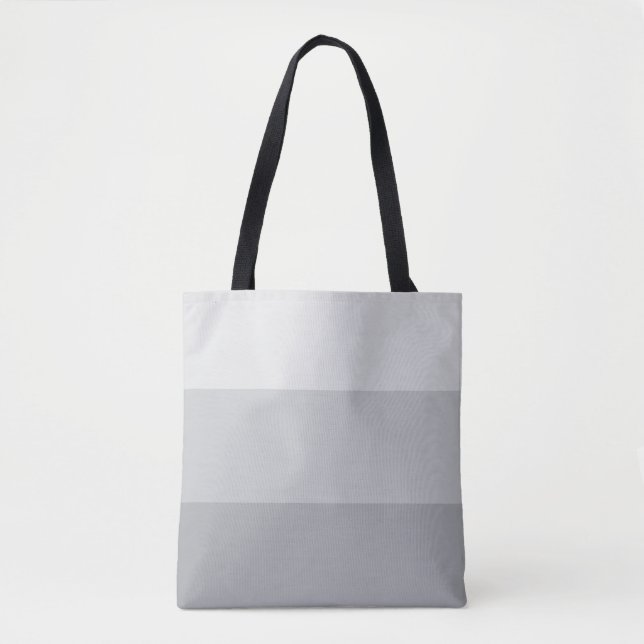 Bolso De Tela Rayo gris plateado (Anverso)
