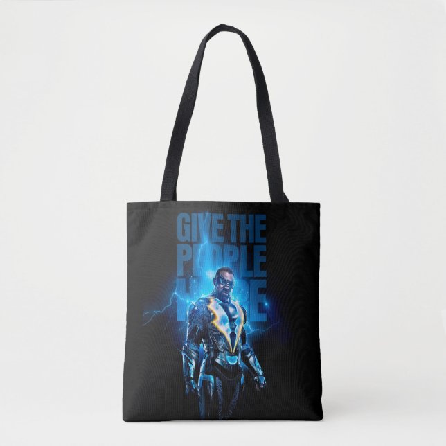 Bolso De Tela Rayo Negro - Den Esperanza Al Pueblo (Anverso)