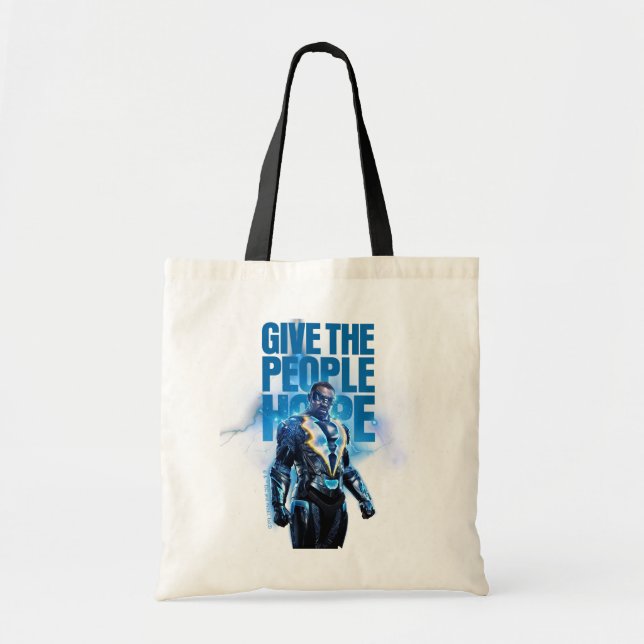 Bolso De Tela Rayo Negro - Den Esperanza Al Pueblo (Frente)