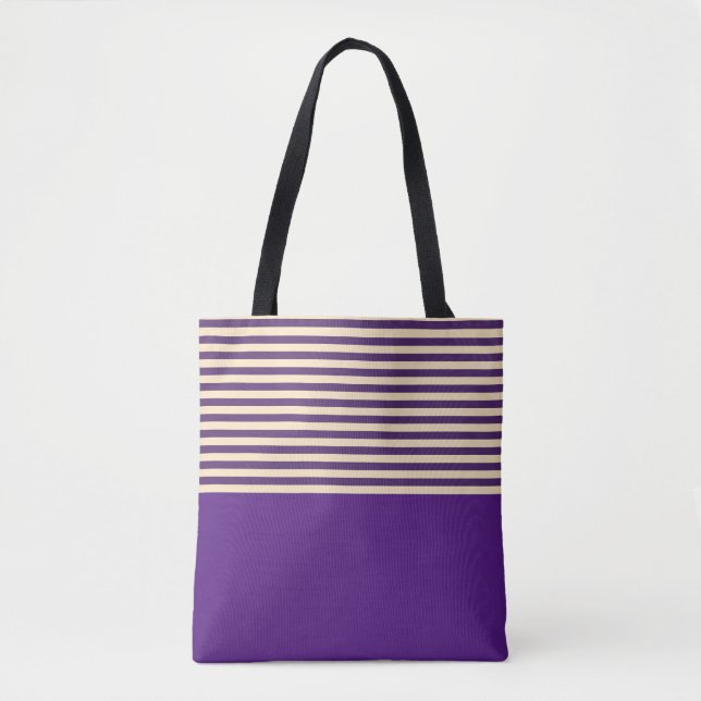 Bolso De Tela Rayo púrpura (Anverso)