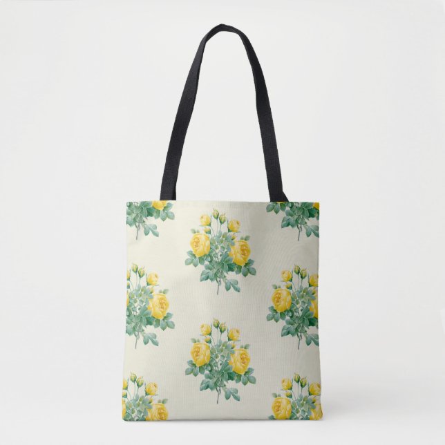 Bolso De Tela Raza amarilla vintage (Anverso)