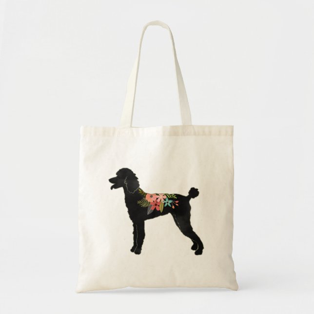 Bolso De Tela Raza de perro de caramelo normal Silueta de boho f (Frente)