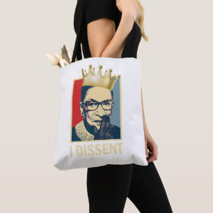 Bolso De Tela RBG, Ruth Bader Ginsburg, yo discrepo