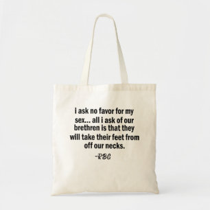 Bolso De Tela RBG, Ruth Badger Ginsburg, mujer fuerte