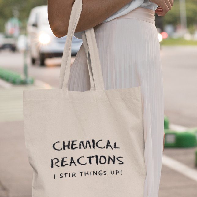 Bolso De Tela Reacciones químicas Divertido profesor de química  (Shop now and spark conversations in and out of the classroom!)