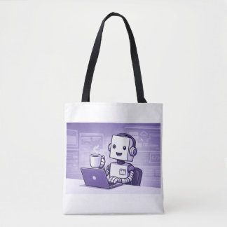 Bolso De Tela Ready for the Robots Tote