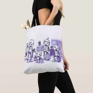 Bolso De Tela Ready for the Robots Tote