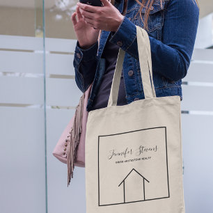 Bolso De Tela Real Estate Company Modern Personalizado Realty Ag