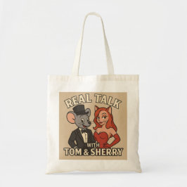 Bolso De Tela Real Talk with Tom and Sherry Cartoon Tote
