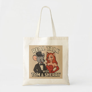 Bolso De Tela Real Talk with Tom and Sherry Cartoon Tote