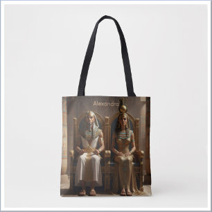 Bolso De Tela Realeza del Antiguo Egipto Rey y Reina