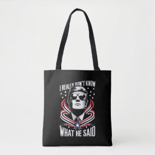 Bolso De Tela Realmente no sé qué dijo gracioso Trump Biden