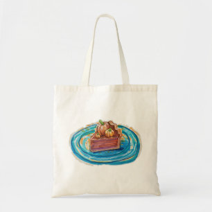Bolso De Tela Rebanada de pastel de calabaza
