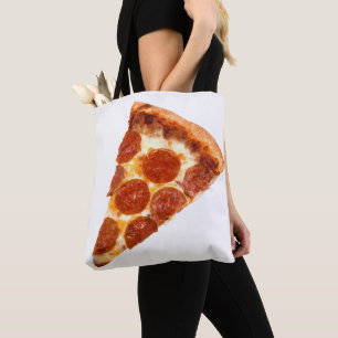 Bolso De Tela rebanada de pizza de pepperoni clásica de Slippery