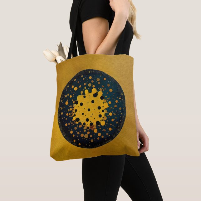 Bolso De Tela Rebirth – Abstract Circle Of Emergence (Detalle)