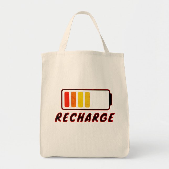 Bolso De Tela Recargar (Frente)