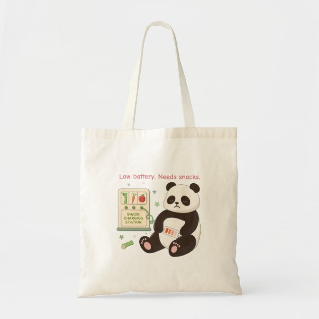 Bolso De Tela Recargar con snacks de bambú (Frente)