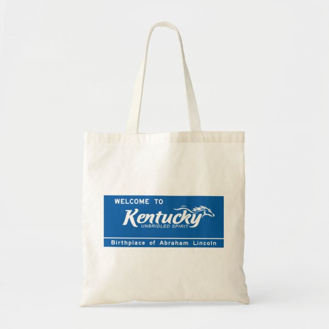 Bolso De Tela Recepción señal de tráfico de Kentucky - los (Frente)