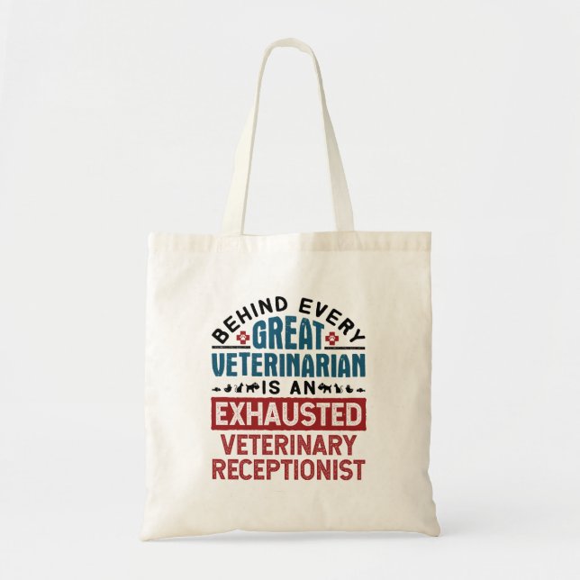 Bolso De Tela Receptor veterinario agotado (Frente)