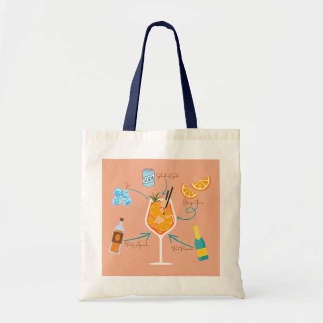 Bolso De Tela Receta de Aperol (Frente)