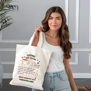 Bolso De Tela Receta de Galletas de Cacao Caliente Caseras Regal