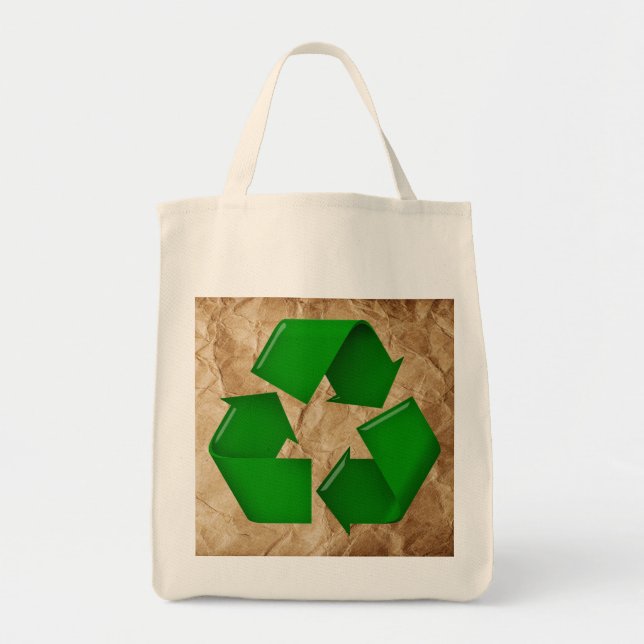 Bolso De Tela Reciclar - Papel arruinado (Frente)