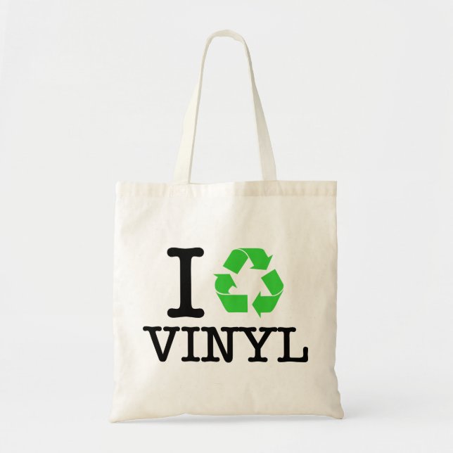 Bolso De Tela Reciclar vinilo (Frente)