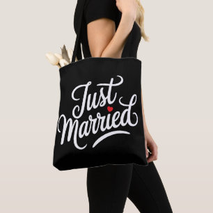 Bolso De Tela Recién Casados Novia