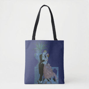 Bolso De Tela Recién casados Vintage Art Déco, baile de bodas de