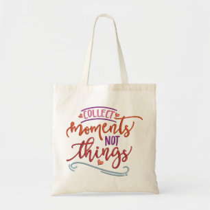 BOLSO DE TELA RECOGER MOMENTOS NO COSAS