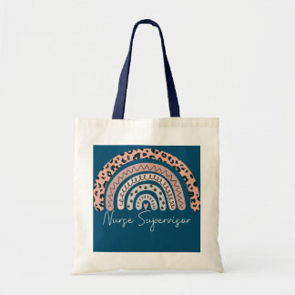 Bolso De Tela Reconocimiento del arcoiris del supervisor de enfe