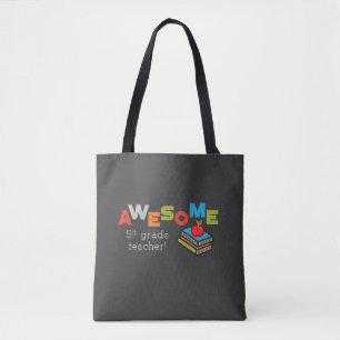 Bolso De Tela Reconocimiento docente de quinto grado asombroso