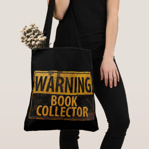 Bolso De Tela RECOPILADOR DE LIBROS DE ADVERTENCIA - Rótulo de P