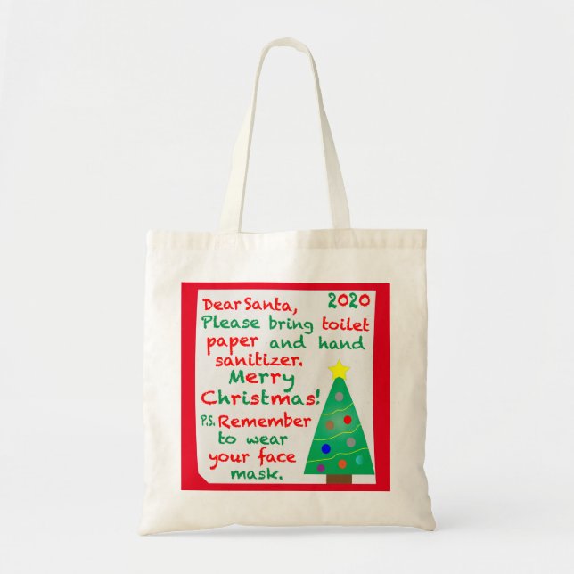 Bolso De Tela Recordando a 2020 Navidades (Frente)