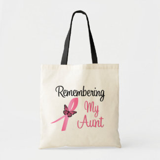 Bolso De Tela Recordando a mi tía - Conciencia sobre el cáncer d