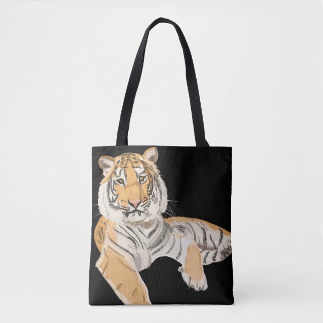Bolso De Tela Recordar tigre (Anverso)
