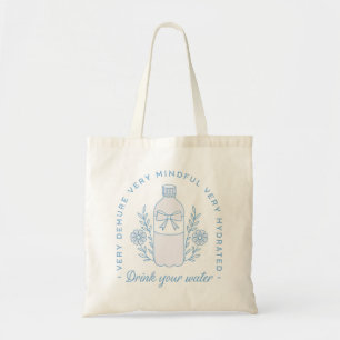 Bolso De Tela Recordatorio de agua potable permanezca hidratado 