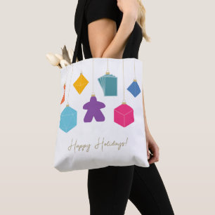 Bolso De Tela Recorta el árbol con tote de juegos de mesa