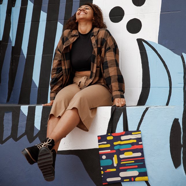 Bolso De Tela Rectángulo redondeado colorido (Subido por el creador)