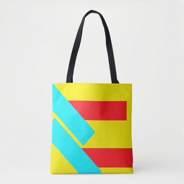 Bolso De Tela Rectángulos (Anverso)