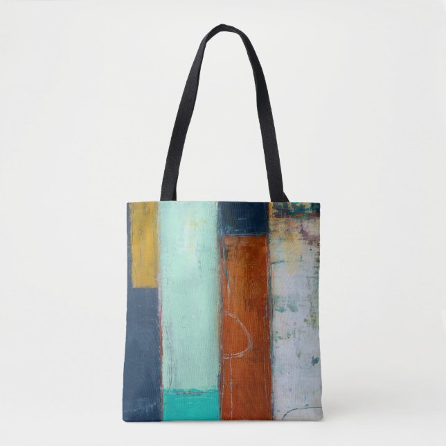 Bolso De Tela Rectángulos abstractos (Anverso)