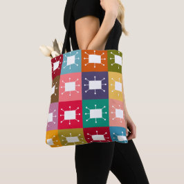 Bolso De Tela Rectángulos atómicos