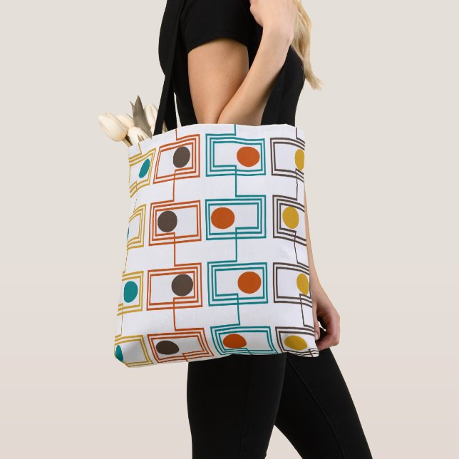 Bolso De Tela Rectángulos de Kandinsky con ovales (Detalle)