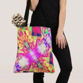 Bolso De Tela Rectángulos inclinados o estirados de color, brill