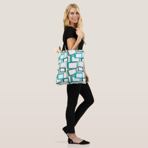Bolso De Tela Rectángulos modernos de mediados del siglo