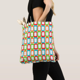 Bolso De Tela Rectángulos pequeños sesgados